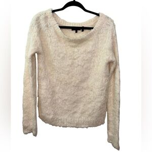 Theory Soft Cream silk Knit Top
